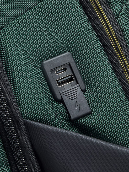 Delsey Раница за лаптоп 13" с USB порт в кафяв цвят 210260223