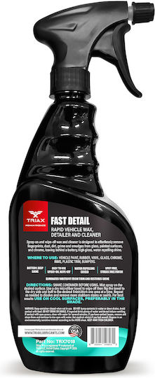 Triax Fast Detail Quick Cleaning Maintenance Solution Vehicles 680 Ml