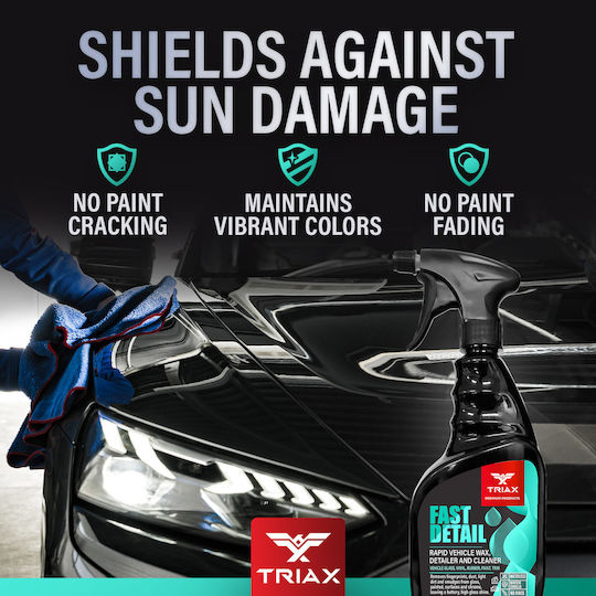 Triax Fast Detail Quick Cleaning Maintenance Solution Vehicles 680 Ml