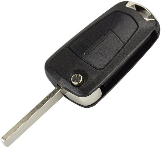 Carcasă Telecomandă Auto 2 Butoane Cu Lamă Compatibilă Opel Astra Corsa Zafira