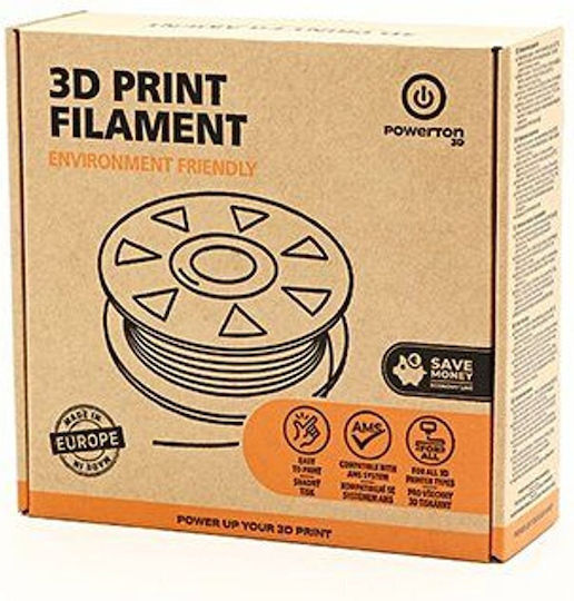 Powerton PETG Филаменти за 3D принтери 1.75mm Бял 1kg