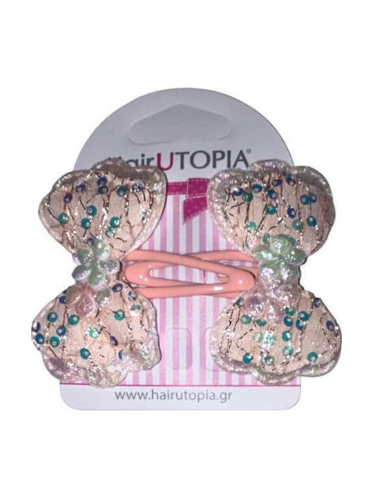 Hair Utopia Set Clame De Păr Pentru Copii Cu Clemă Fundiță 2 Bucăți