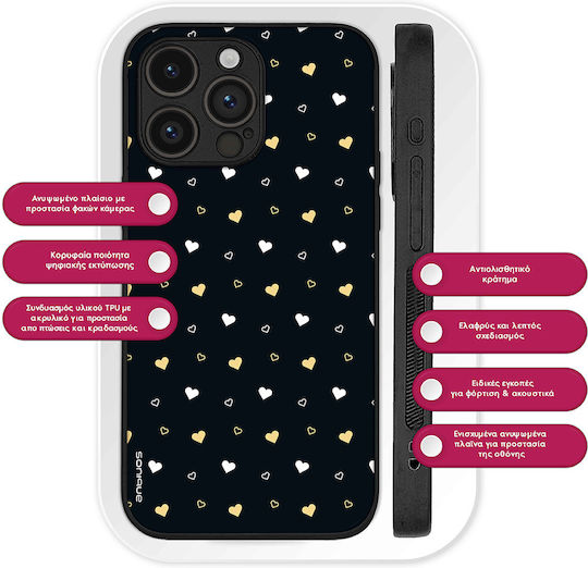 Sonique Heart Series Case Motorola Moto G37 5G Moto G37 Power 5G Moto G47 5G Black 01