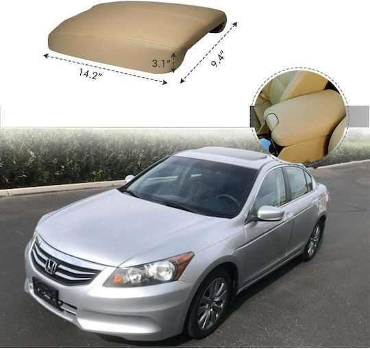 Husă de înlocuire pentru cotieră auto Husă de înlocuire pentru cotieră auto Honda Accord 2008 2009 2010 2011 2012 Culoare crem