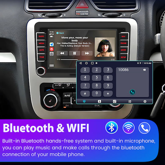 Junsun Auto-Audiosysteme Linux Vw Volkswagen Skoda Seat Touchscreen GPS Bluetooth Notenblätter Dvd Dab+ & Rds
