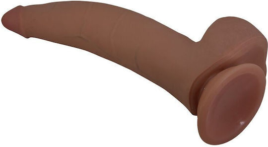 Pretty Love Ρεαλιστικό Dildo με Βεντούζα Καφέ
