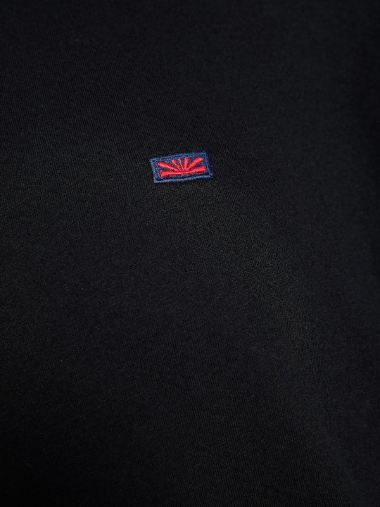 Langarm Herrenbluse Schwarz FBM014-001-07-Schwarz