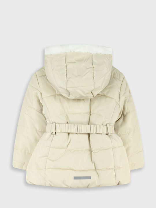 Kids Quilted Short Jacket with Lining & Hood Triantafylli