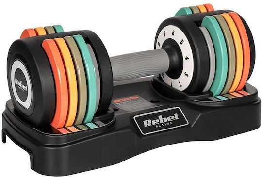 Rebel Active Hantelset 2x 10kg Verstellbar mit Ständer