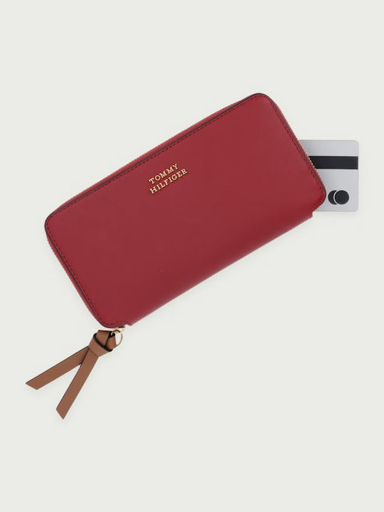 Large Leather Women's Wallet Red