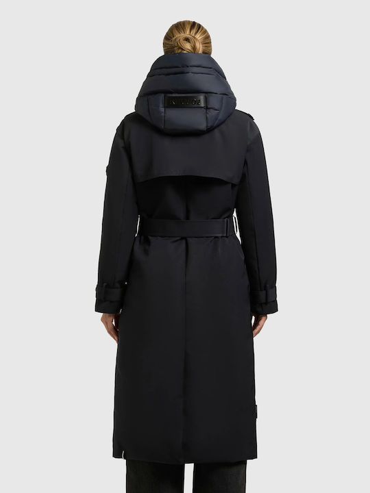 Damen Jacken Für Winter Port Blau