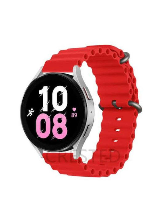Comie Silicone Smartwatch Strap 22mm Red Comie Silicone Smartwatch Strap 22mm Red