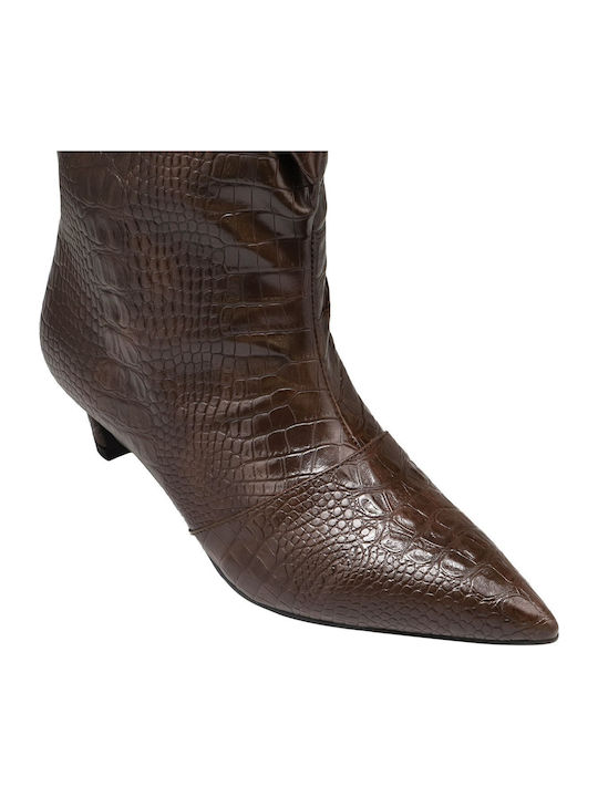 Leder Damen Stiefeletten Braun BL348Z-Cocco-TDMoro