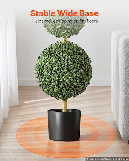 Vevor Изкуствено Топиарио Buxus Тройна Топка 91,4 См Комплект 2 Бройки Hymrgxjs36inddaf9001v0