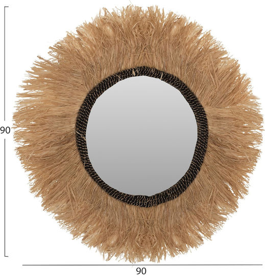 HomeMarkt HM7746 Καθρέπτης Μαύρος Διαμέτρου 90cm HomeMarkt HM7746 Καθρέπτης Μαύρος Διαμέτρου 90cm
