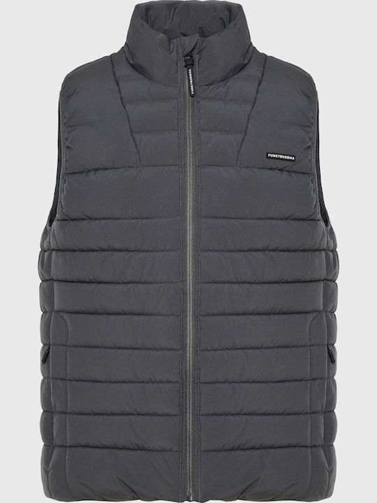 Ärmelloses Puffer Herren Jacke Grau