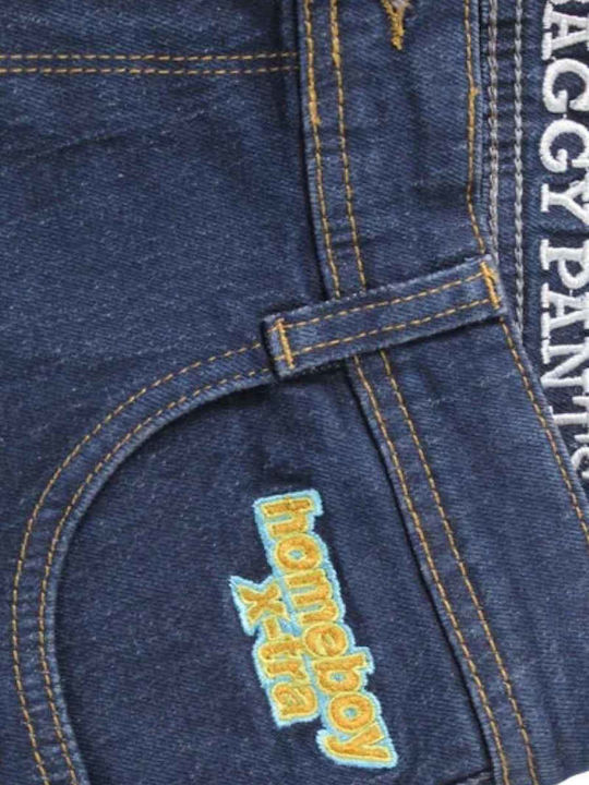 X-tra Men's Jeans Pants Loose Baggy Fit Blue