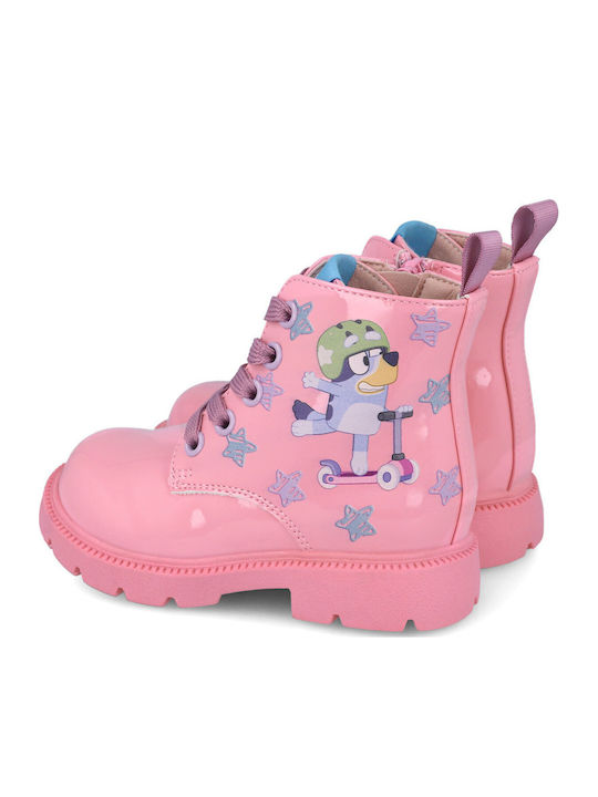 Kinderstiefel aus Lackleder Rosa 251861-A032