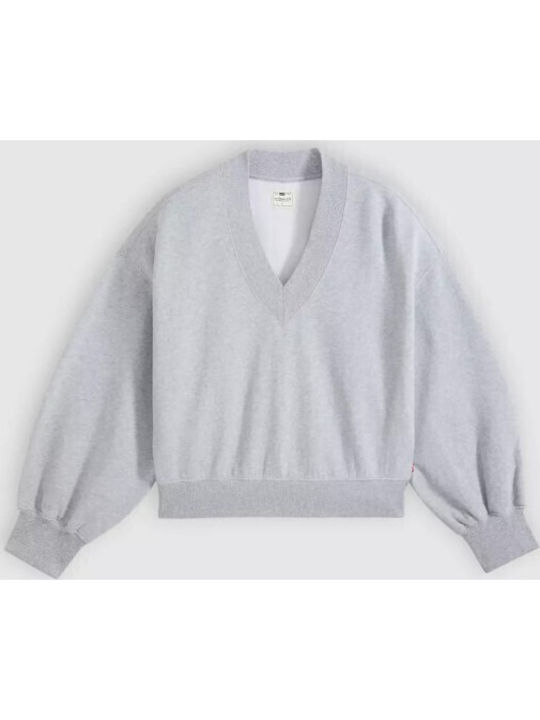 Lange Damen Sweatshirt Grau