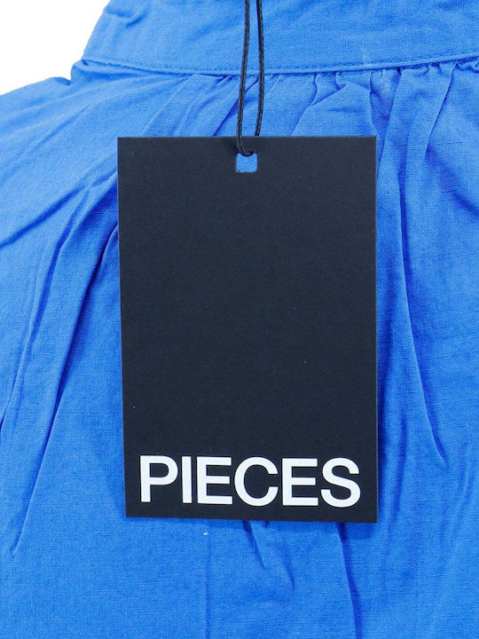 Langärmeliges Damenhemden Blau