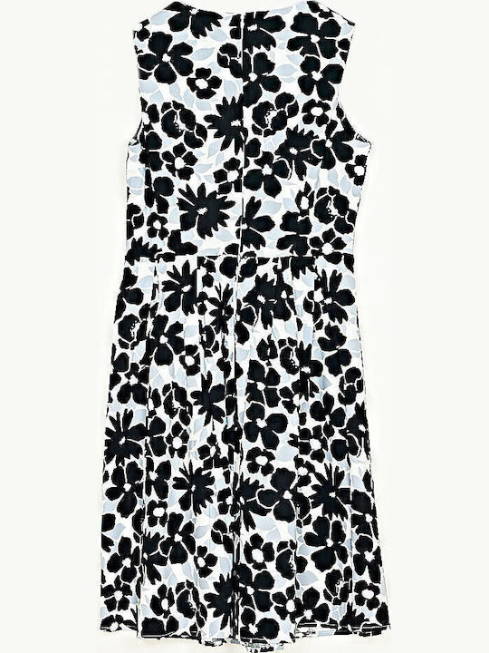 Summer Midi Shirt Dress Black