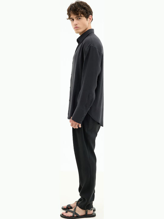Long Sleeve Shirt In Regular Fit Black