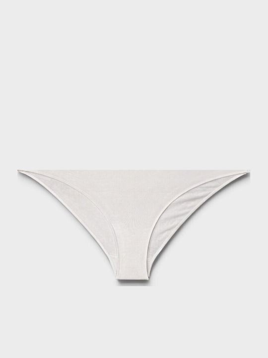 Βαμβακερά Ψηλόμεσα Γυναικεία Slip 3Pack Μπέζ/λευκό