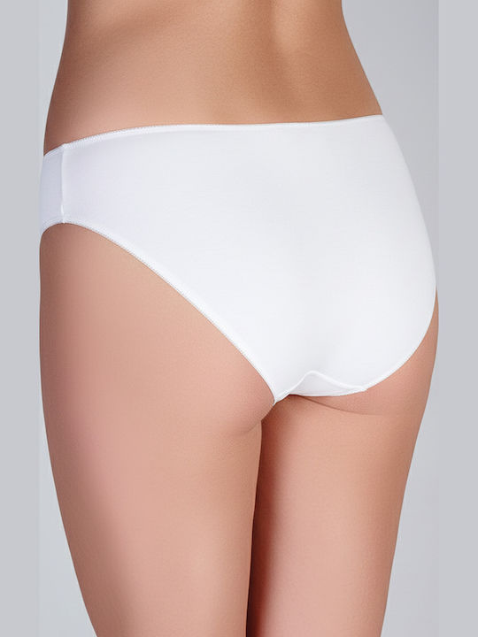 Βαμβακερά Γυναικεία Slip 3Pack Μπέζ/λευκό