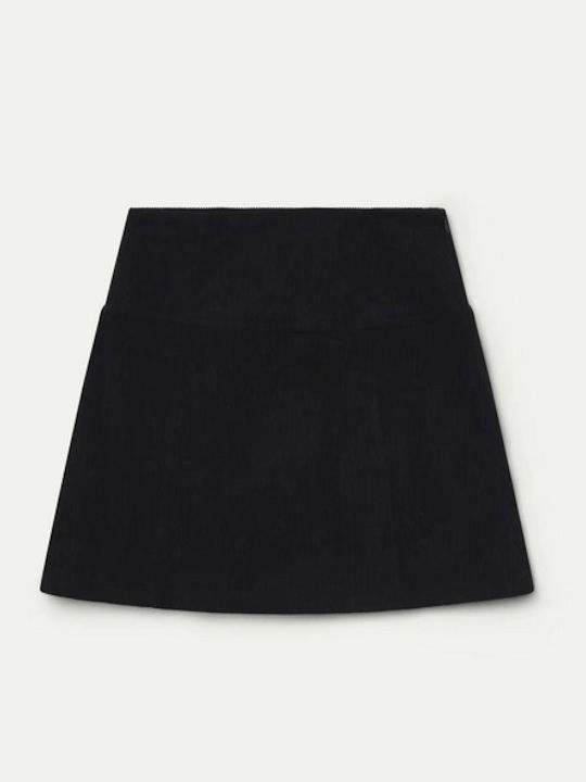 High Waist Mini Skirt Black