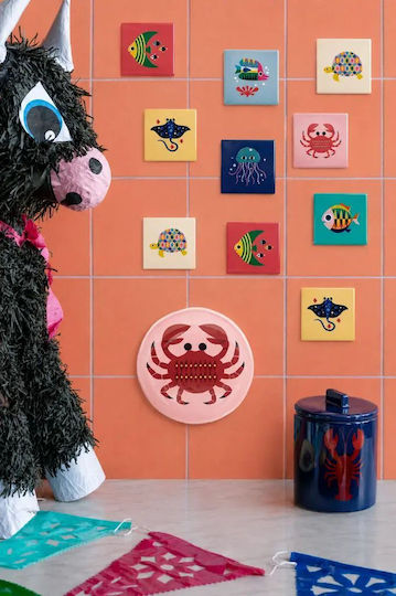 Kitsch Kitchen Керамични Сервизи За Чаши Със Стойка Розови 10x10см 4 Бройки