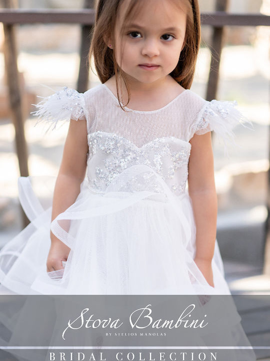 Stova Bambini Ecru Taufkleid für Mädchen