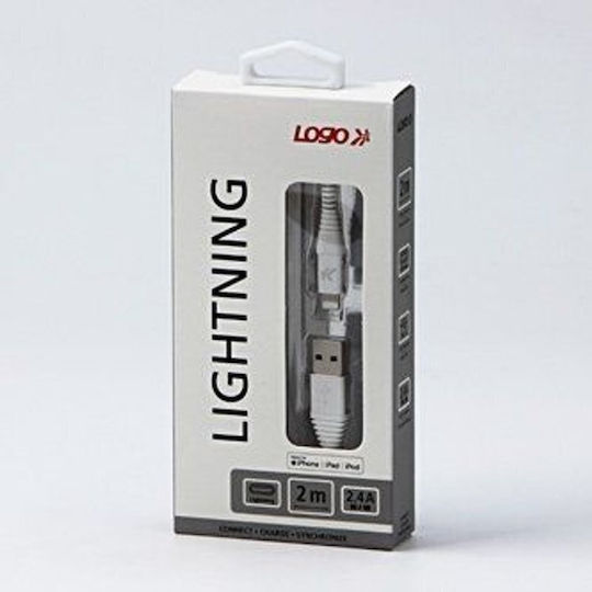 Logo Collection USB-A zu Lightning Kabel Weiß 2m