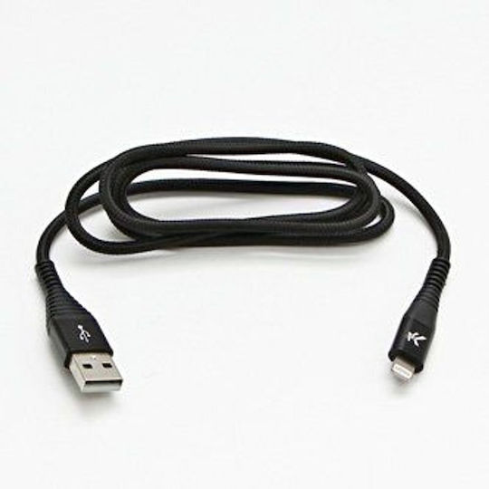 Logo Collection USB-A zu Lightning Kabel Schwarz 1m