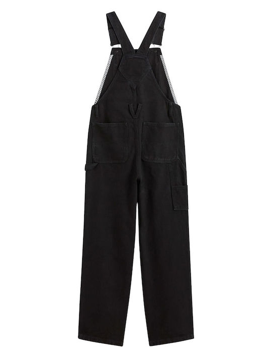 Women's Denim Dungarees Black Rinse