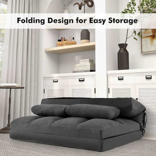 Vielseitiger Sitzsack & Pouf Couch Dunkelgrau