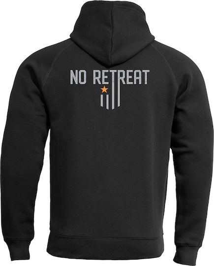 Phaeton Hood Sweatshirt No Retreat Schwarz