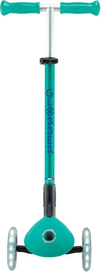 Globber Patin pentru copii pliabil Elite Lights cu 3 roți pentru vârste de 3+ ani Verde Smarald