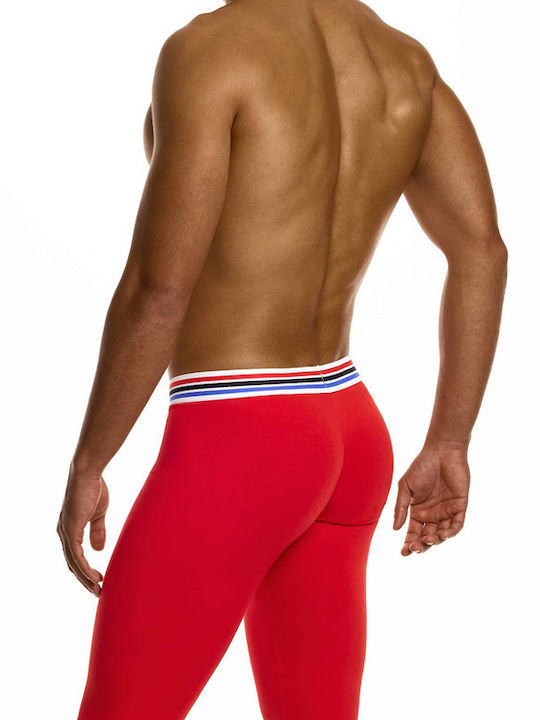 Modus Vivendi 30561 Red Mens Sports Leggings Long Red