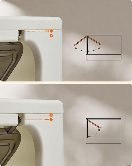 Feandrea Closed Beige Cat Toilet L54 x W43 x H38cm