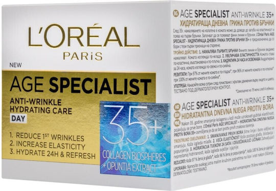 L'Oreal Paris Age Specialist 24-Часов Крем за Лице за Хидратация и Против Стареене с Колаген 50ml