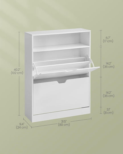 Pantofar din lemn 80x24x102cm
