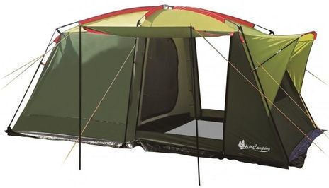 Cort Camping Verde cu Dublu Material 4 Anotimpuri pentru 4 Persoane 260x220x210cm