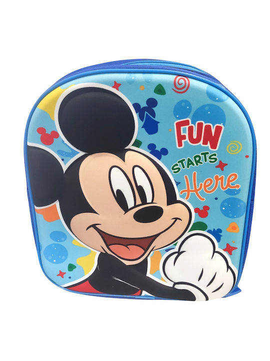 Disney Mickey Σχολική Τσάντα Πλάτης Νηπιαγωγείου Πολύχρωμη 25 x 9 x 30εκ