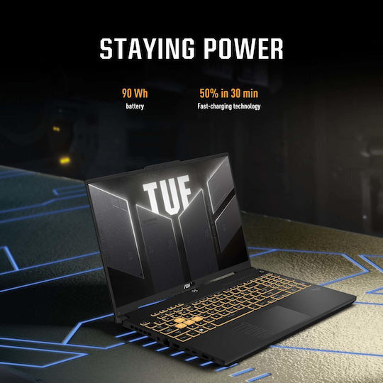 Asus TUF Gaming F16 FX607VJR-TU295 16" IPS FHD+ 144Hz (Core 5-205H/16GB/512GB SSD/GeForce RTX 3050/No OS) Mecha Gray (US Keyboard)