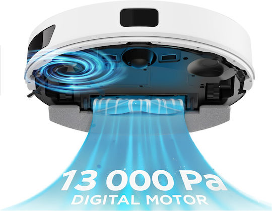Tesla Electronics Robostar IQ660 Plus Robot Vacuum Cleaner with Laser Mapping & 13000Pa Suction White
