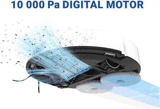 Tesla Robostar IQ900 Ultra Robot Vacuum Cleaner with Laser Mapping & 10000Pa Suction White