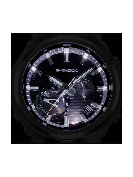 Casio Мъжки часовник Хронограф Слънчев със Сребрист Стоманен Браслет