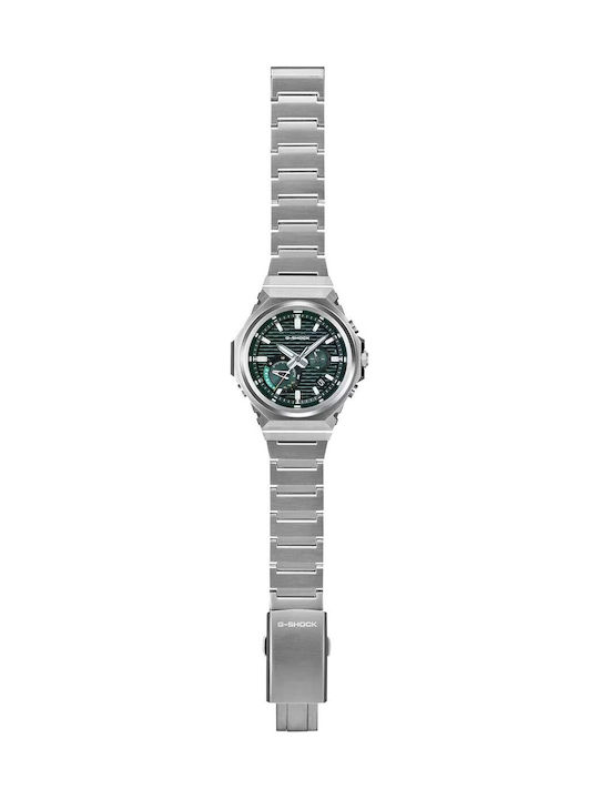 Casio Мъжки часовник Хронограф Слънчев със Сребрист Стоманен Браслет