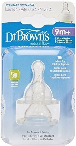 Dr. Brown's Natural Flow Options Level 4 Babyflaschensauger für 9+ Monate 2cm