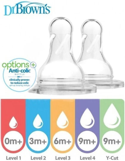 Dr. Brown's Natural Flow Options Level 4 Babyflaschensauger für 9+ Monate 2cm